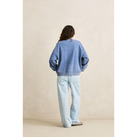 Rhythm Womens Salt Wash Crew Neck Fleece