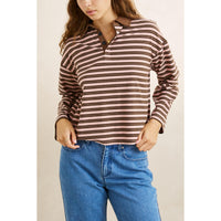 Rhythm Rugby Polo Stripe Jersey Long Sleeve