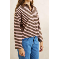 Rhythm Rugby Polo Stripe Jersey Long Sleeve