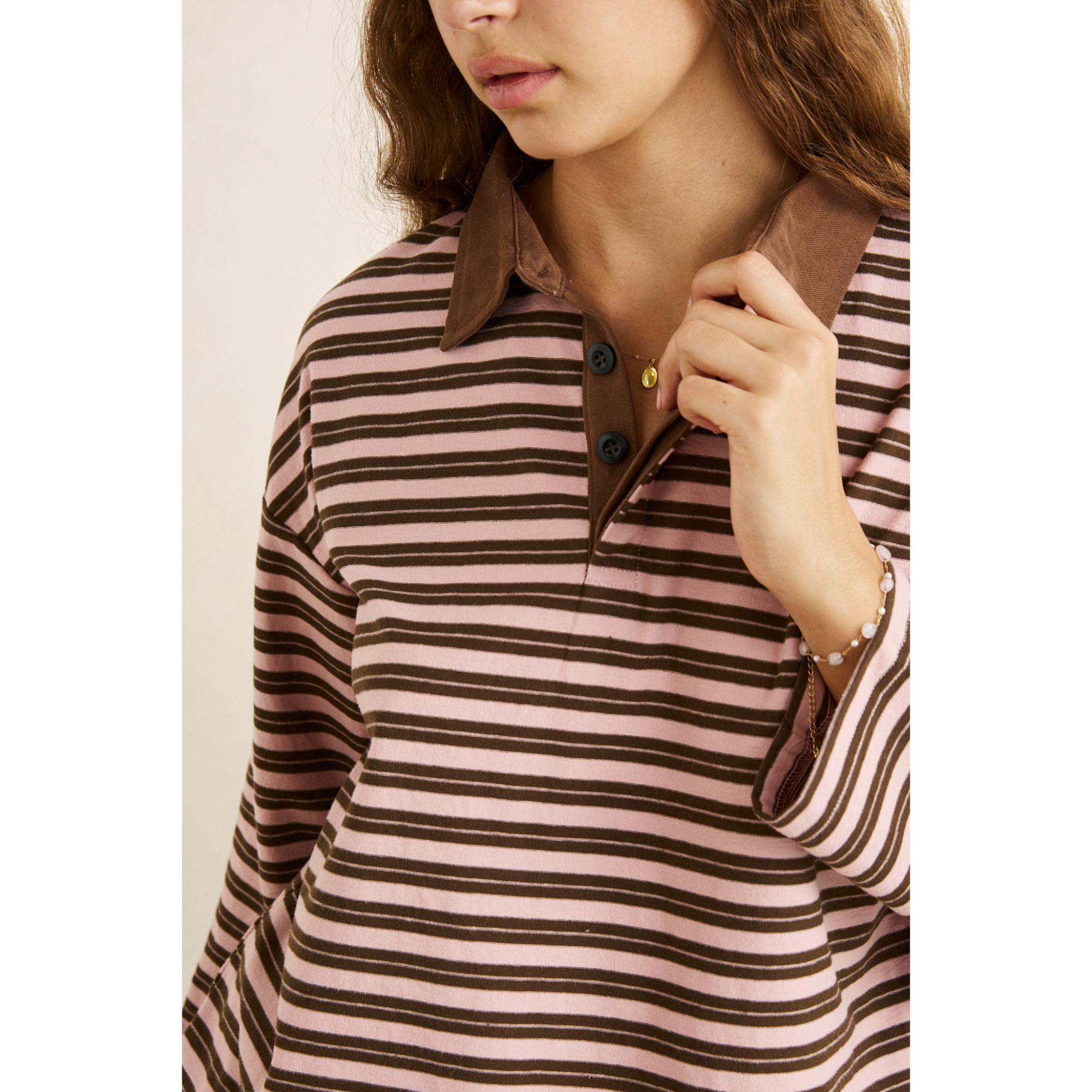 Rhythm Rugby Polo Stripe Jersey Long Sleeve