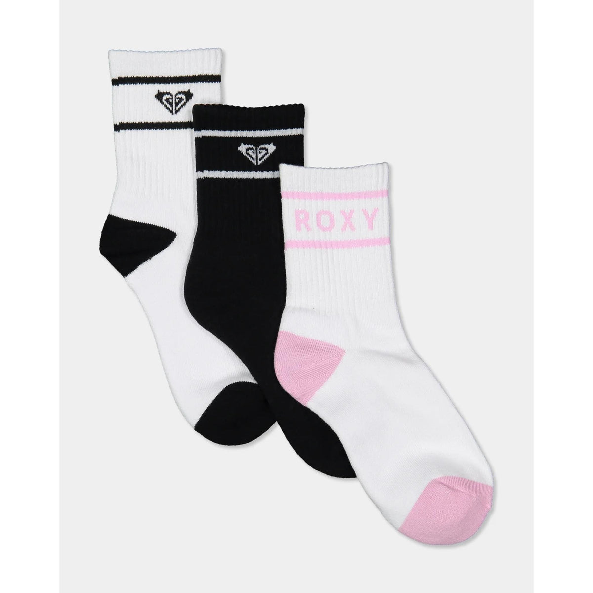 Roxy 3 Pack Crew Socks