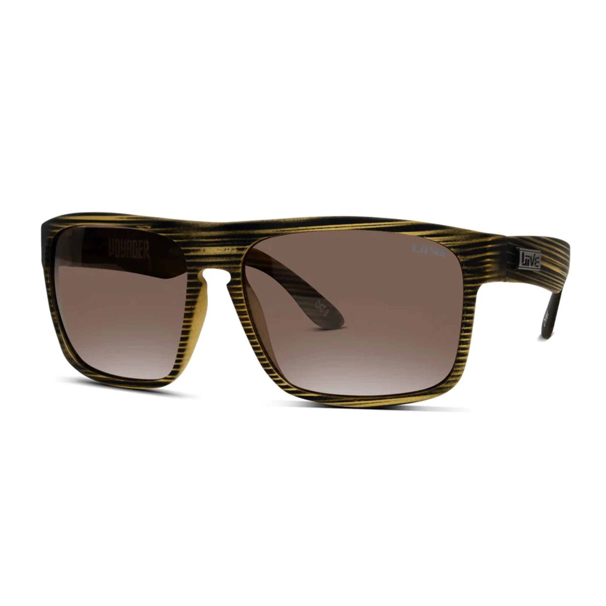Liive Voyager Sunglasses - Polar Brown Stripe