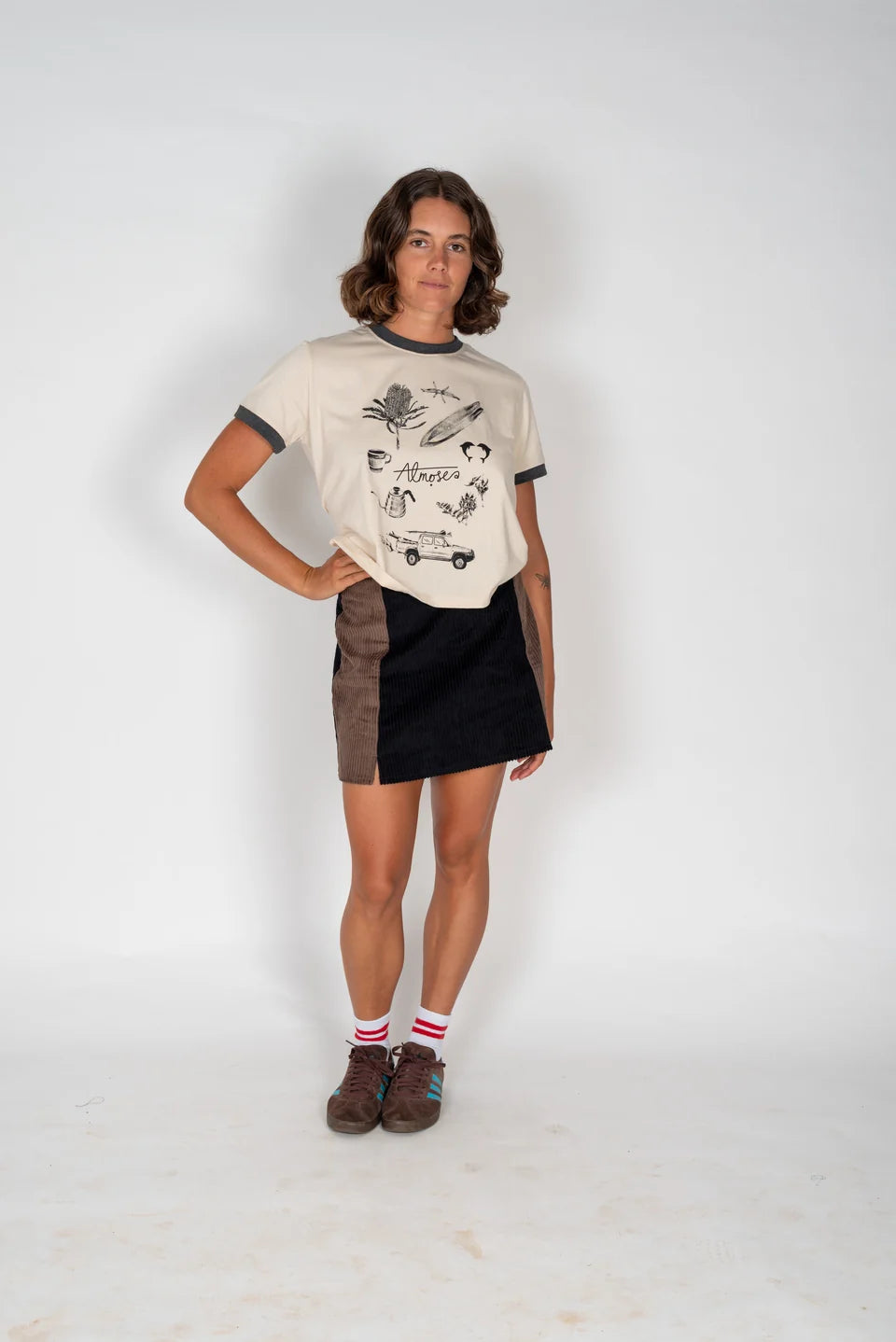 Atmosea Yaz Artifacts Ringer Tee