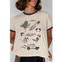 Atmosea Yaz Artifacts Ringer Tee