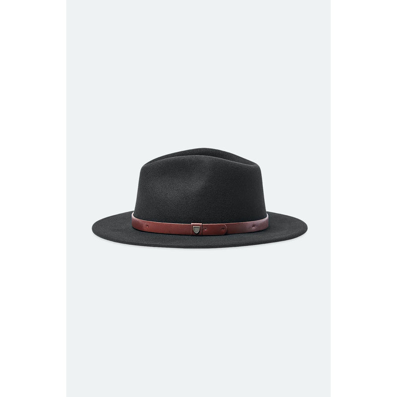 Brixton Messer Fedora Hat - Black