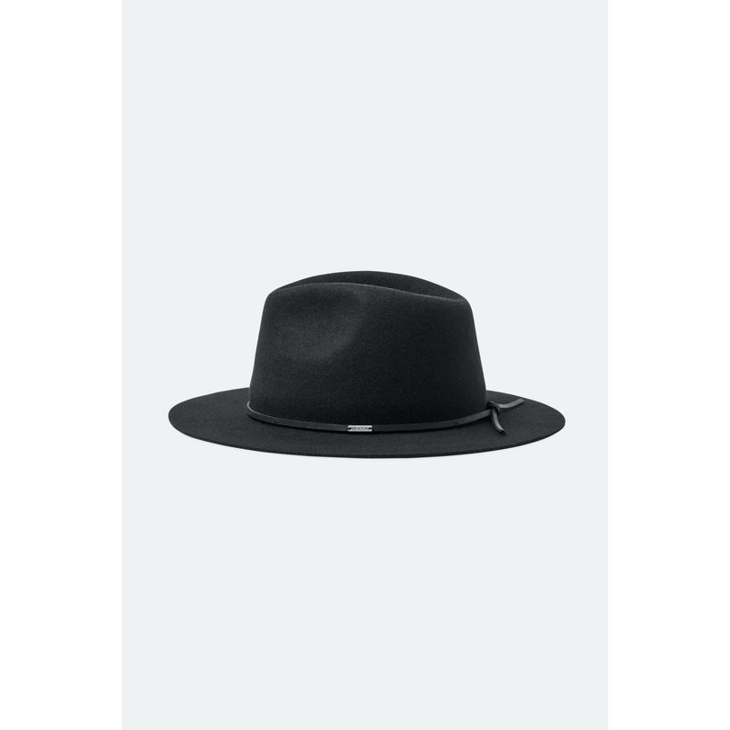 Brixton Wesley Fedora Hat - Black