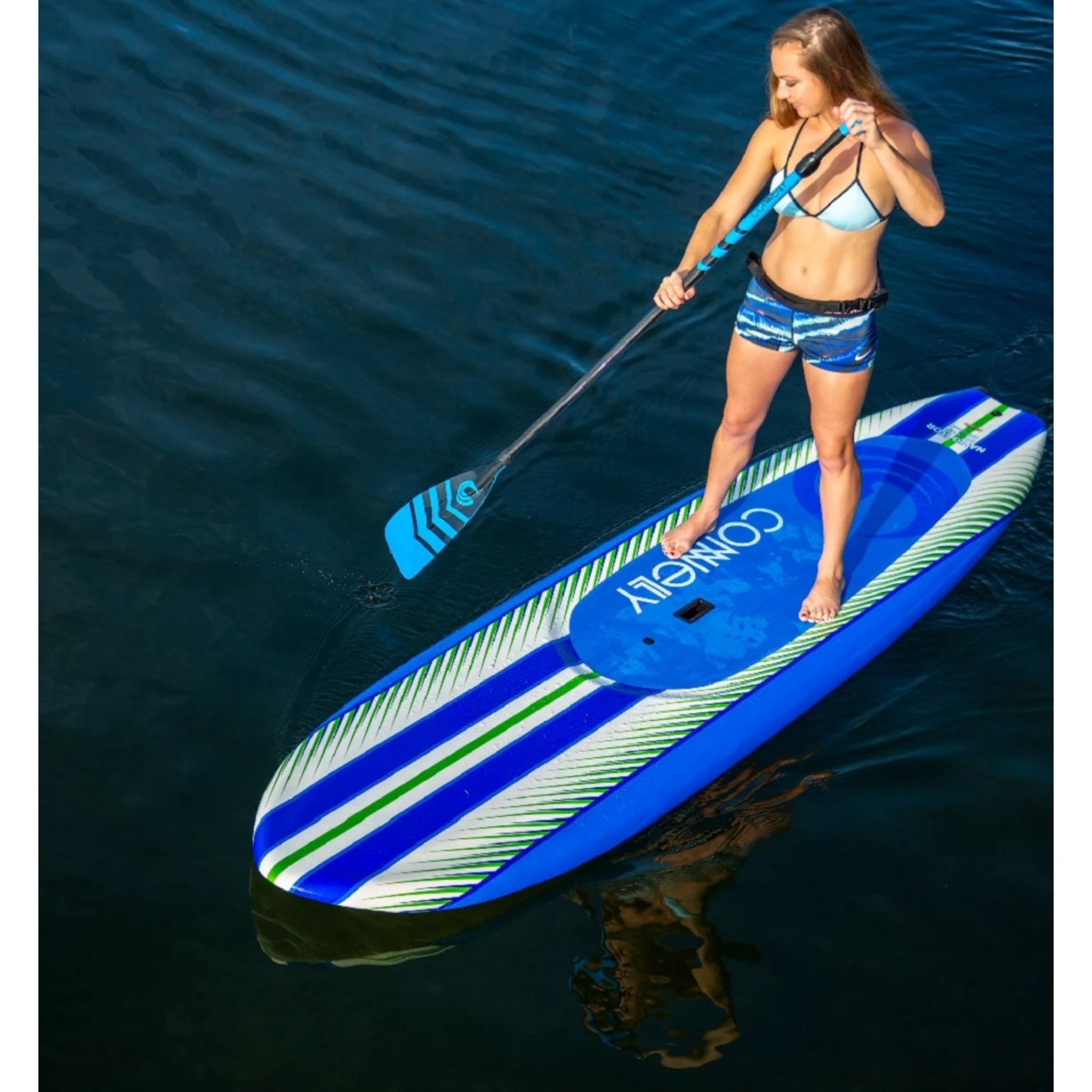 Connelly 10-6 Soft Paddleboard With Leash And Fibreglass Adjustable Paddle