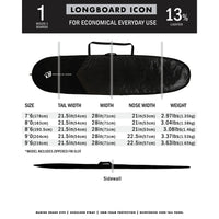 Creatures Of Leisure Longboard Icon Lite Surfboard Cover