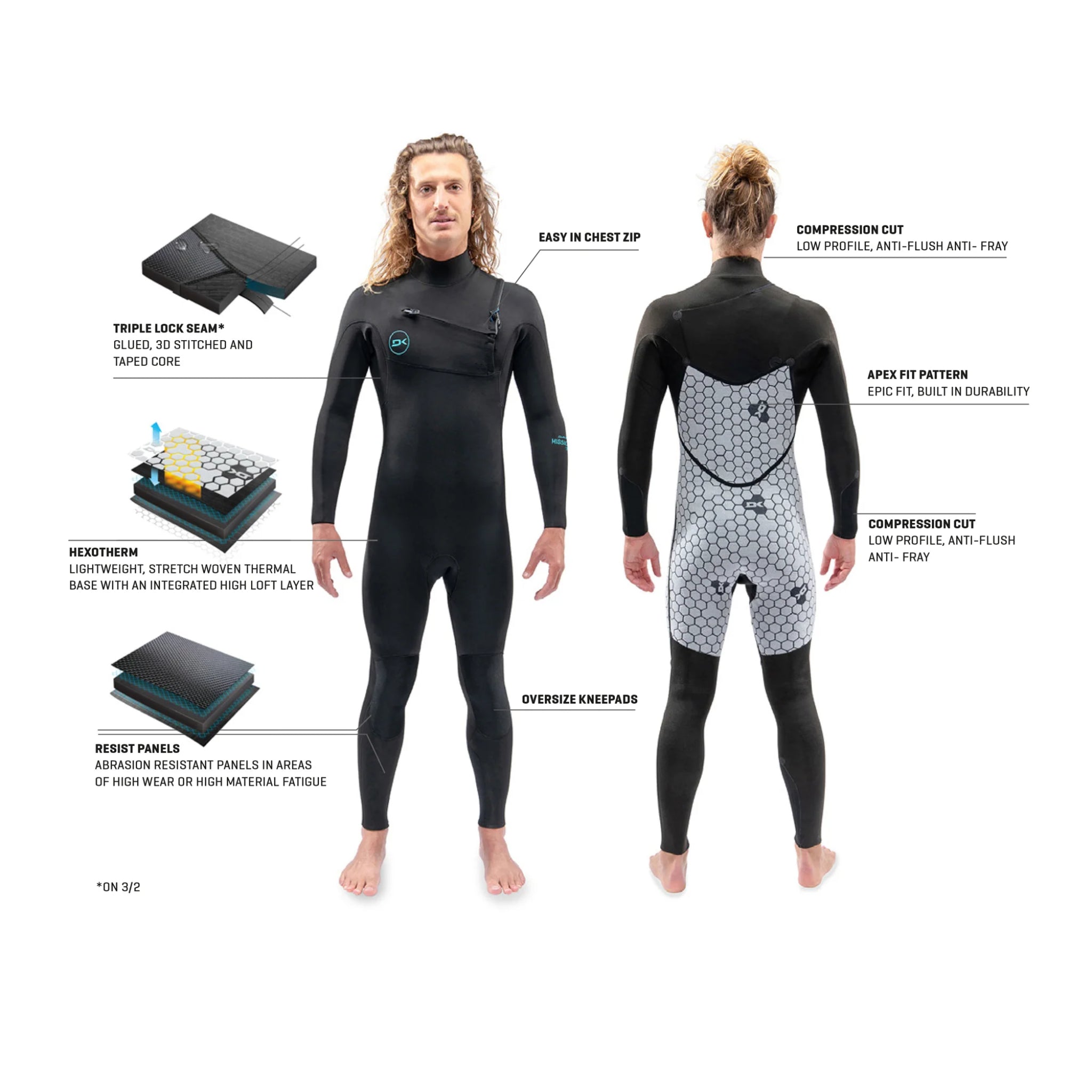 Dakine 3/2 Mission Cz Steamer