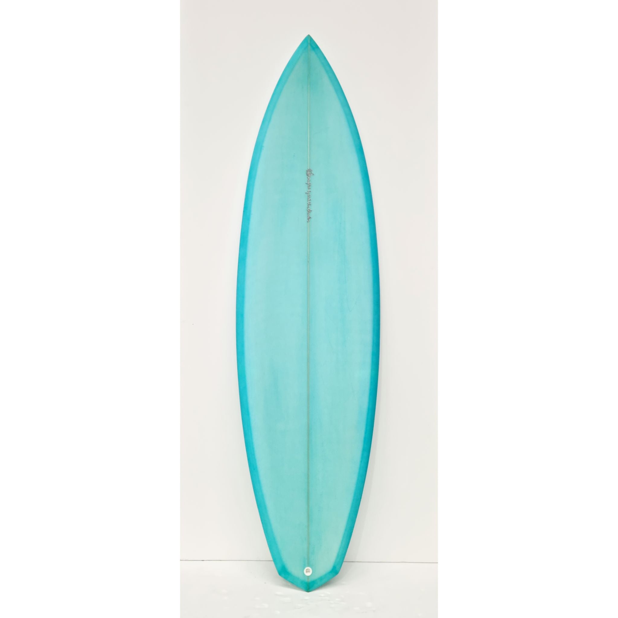 Dick Van Straalen Diamond Tail Single Fin Surf Board - 6-4 - Light Blue Tint