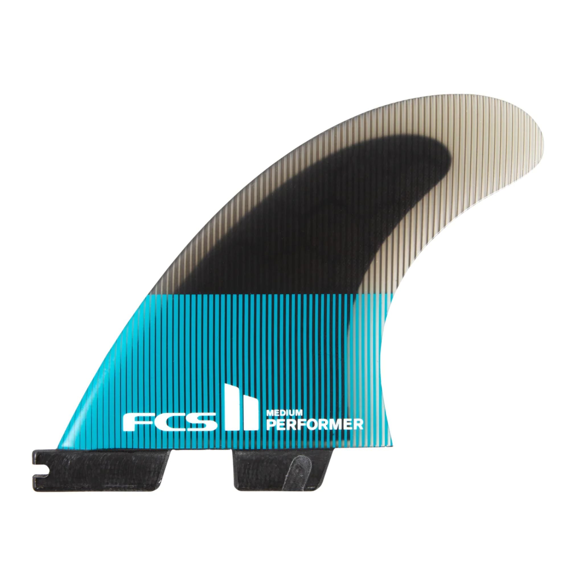 FCS 2 Performer PC Quad Fin Set - Teal / Black