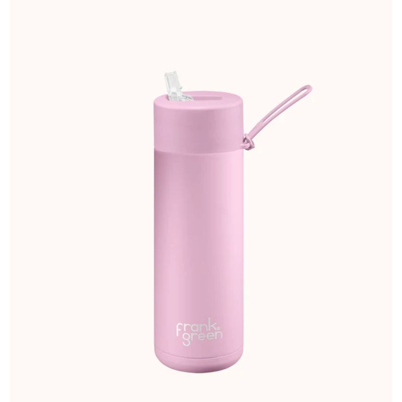 Frank Green 20oz Reusable Bottle Straw Lid Lilac Haze