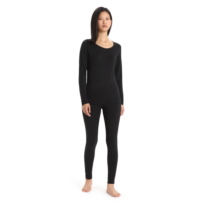 Icebreaker Womens 200 Oasis Thermal Leggings - Black