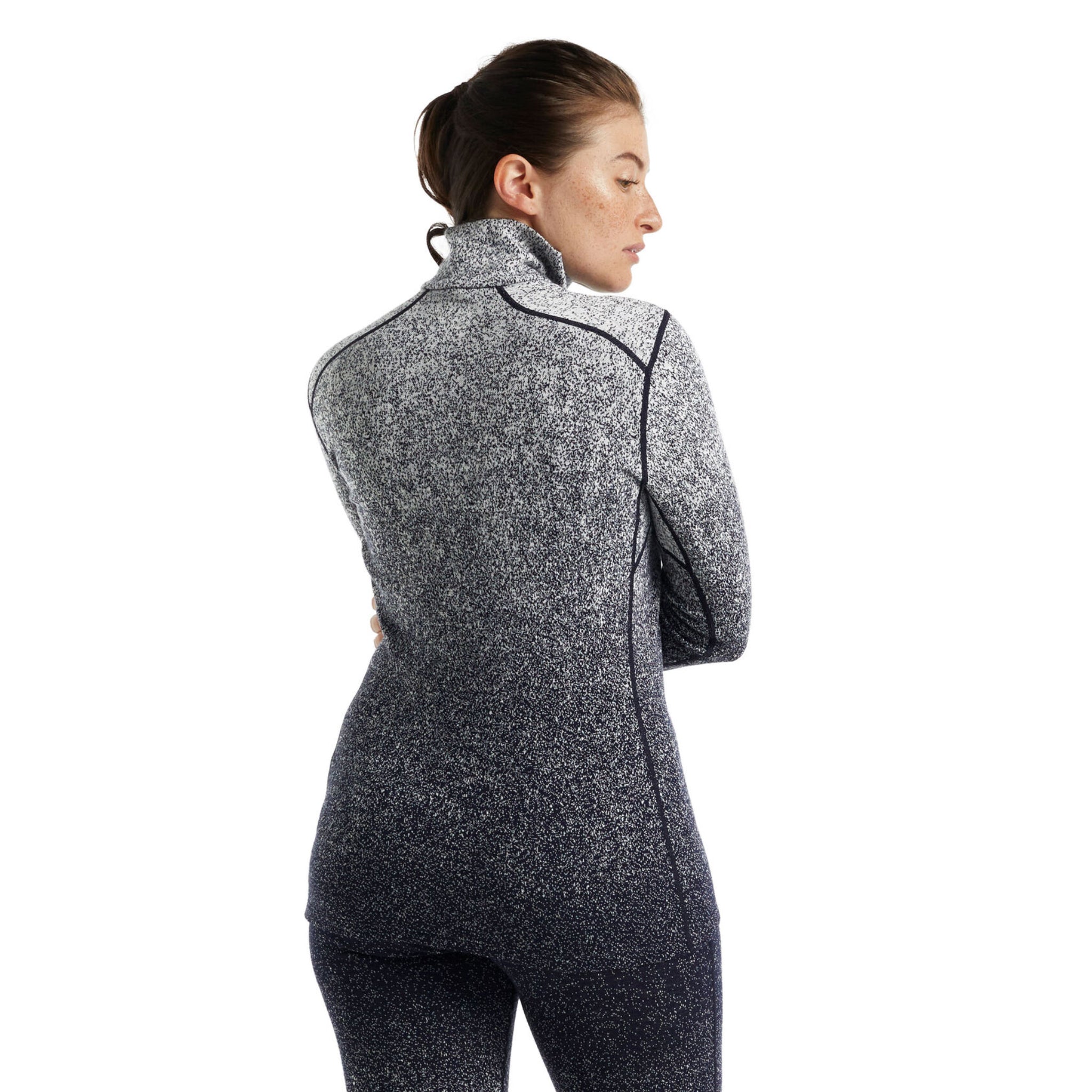 Icebreaker Womens 250 Vertex Long Sleeve Half Zip Thermal Top - Midnight Navy