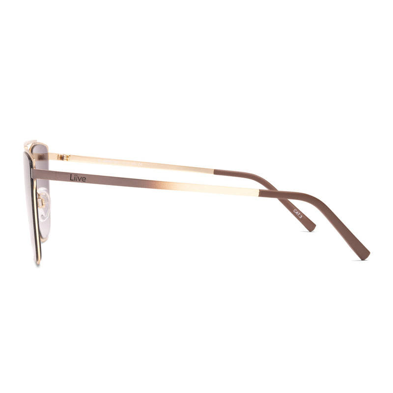 Liive Fox Sunglasses - Antique Gold