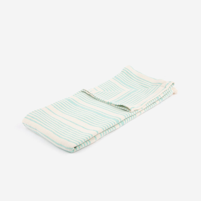 Layday Charter Seafoam Flat Weave Towel