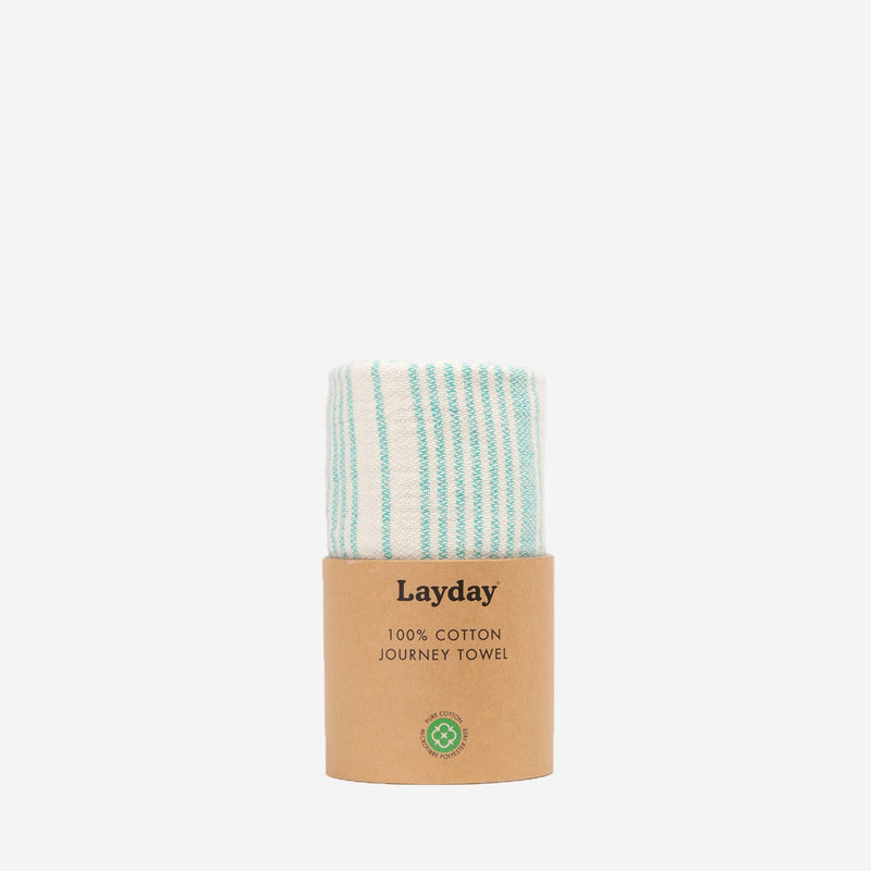 Layday Charter Seafoam Flat Weave Towel