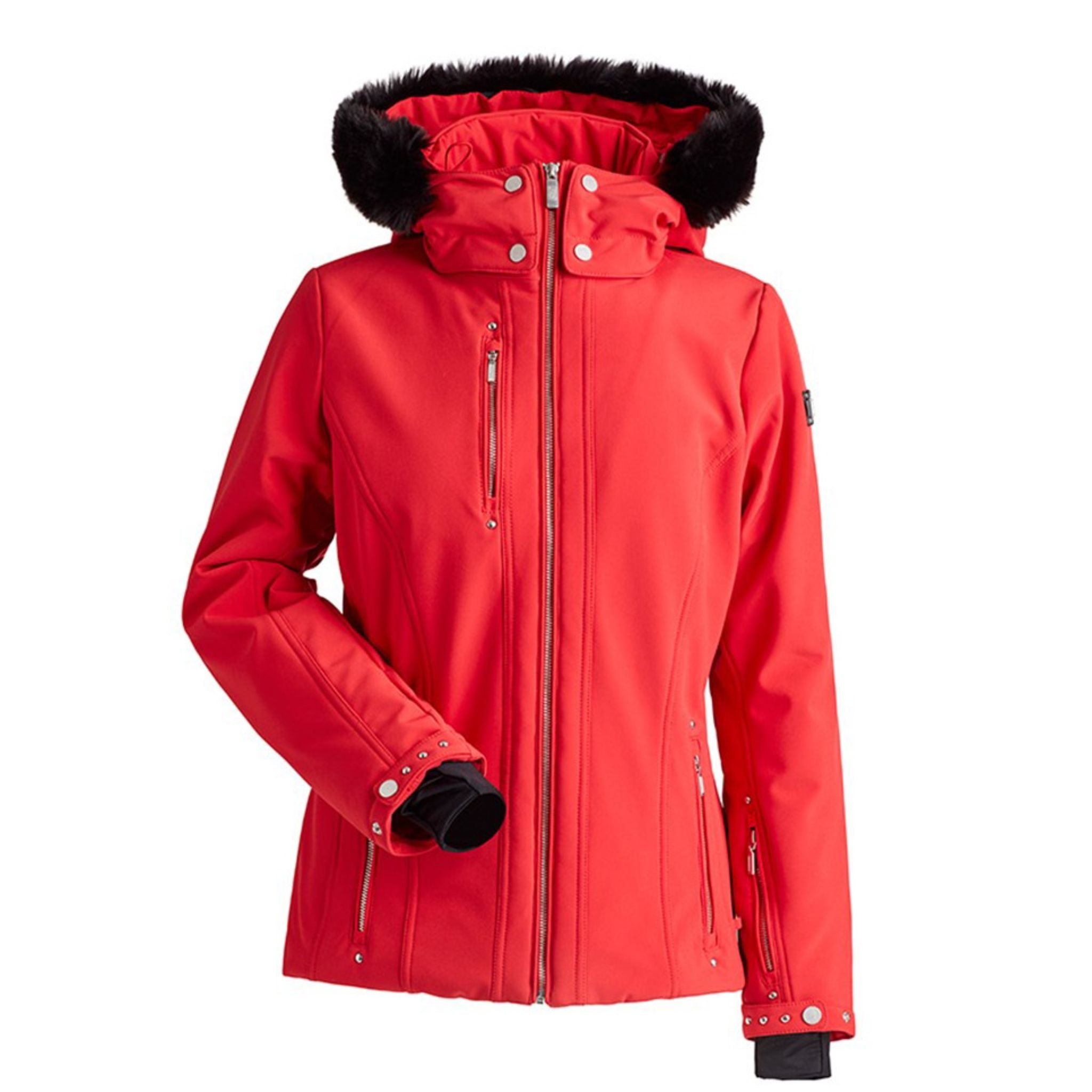Nils Cossette Faux Fur Snow Jacket - Red