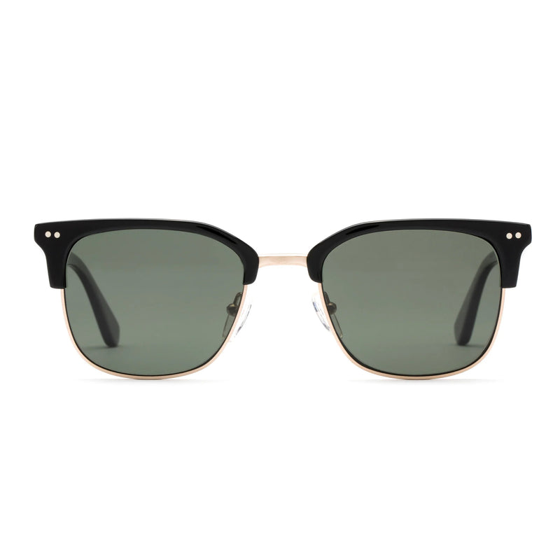 Otis 100 Club Sunglasses - Black/ Brushed Gold