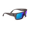 Otis Coastin Reflect Sunglasses Matte Crystal Smoke - Mirror Blue