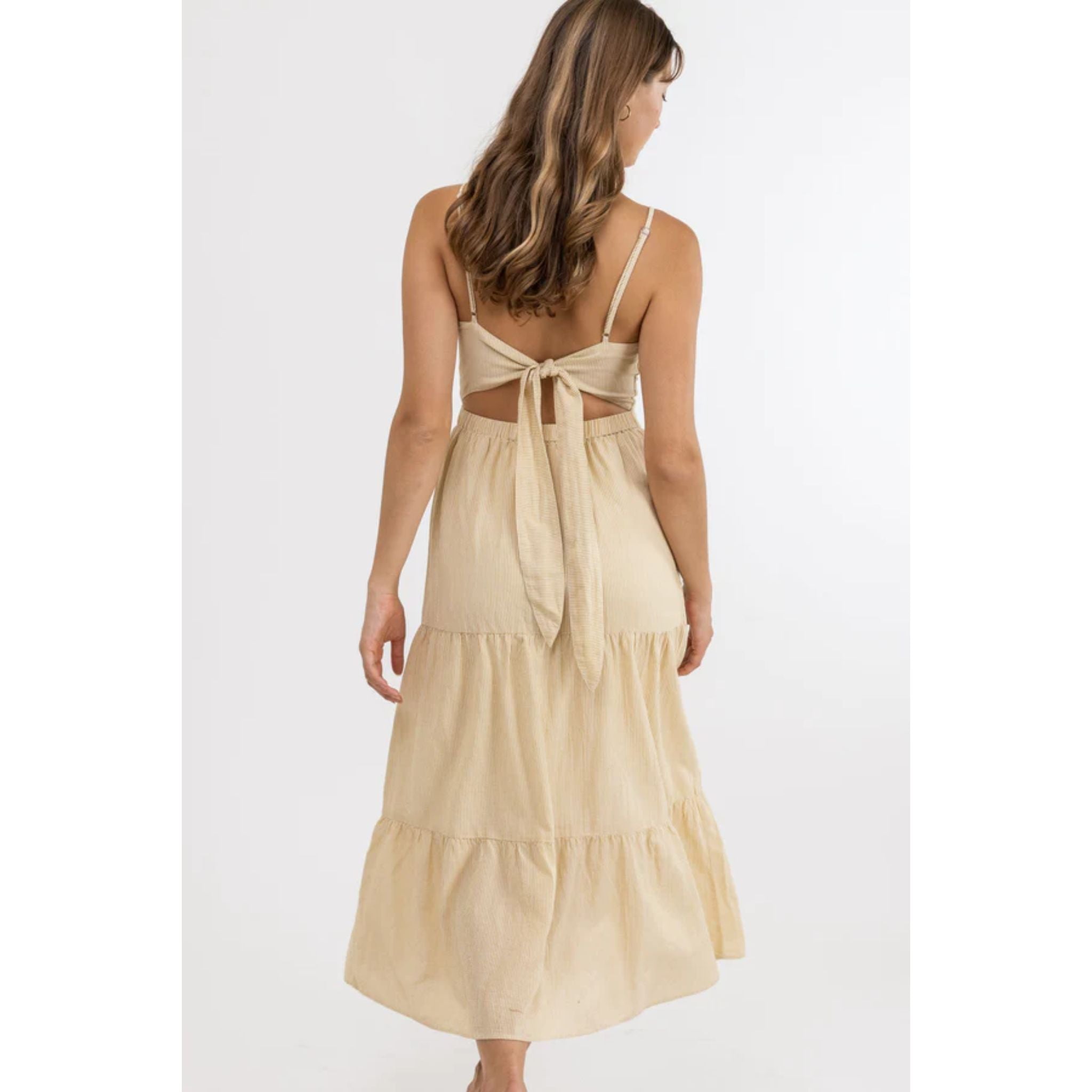 Tie back midi dress sales