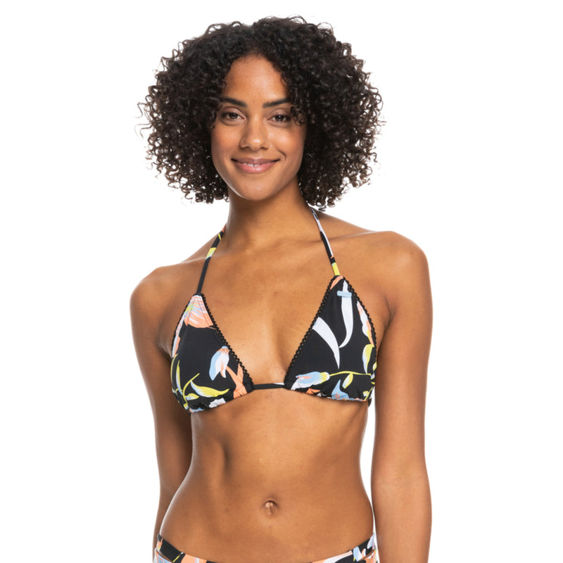 Roxy Womens Hibiscus Wave Tiki Tri Bikini Top