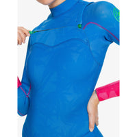 Roxy 3/2 Mm Pop Surf Front Zip Gbs Steamer - Princess Blue