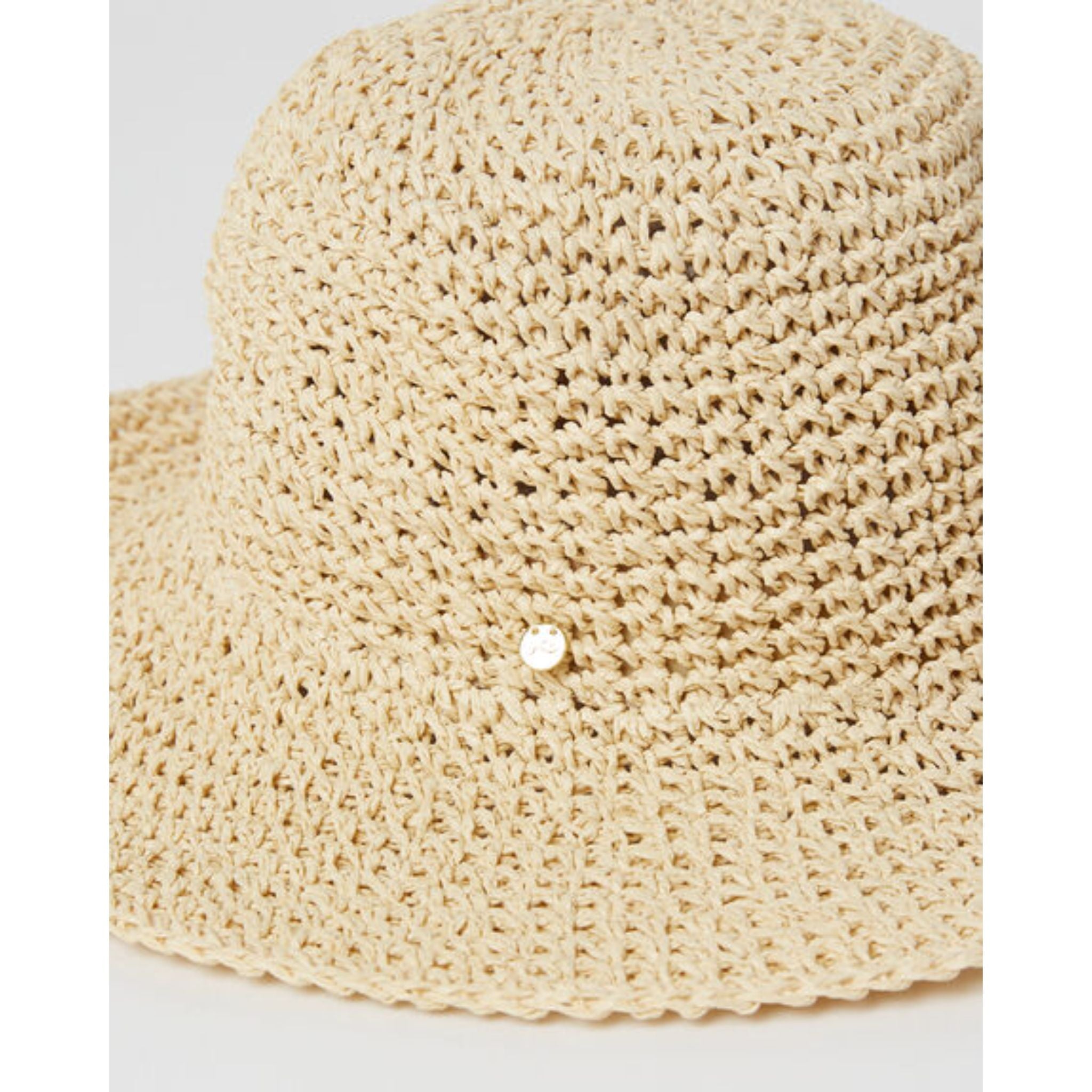 Rusty Ariel Straw Bucket Hat Light Natural
