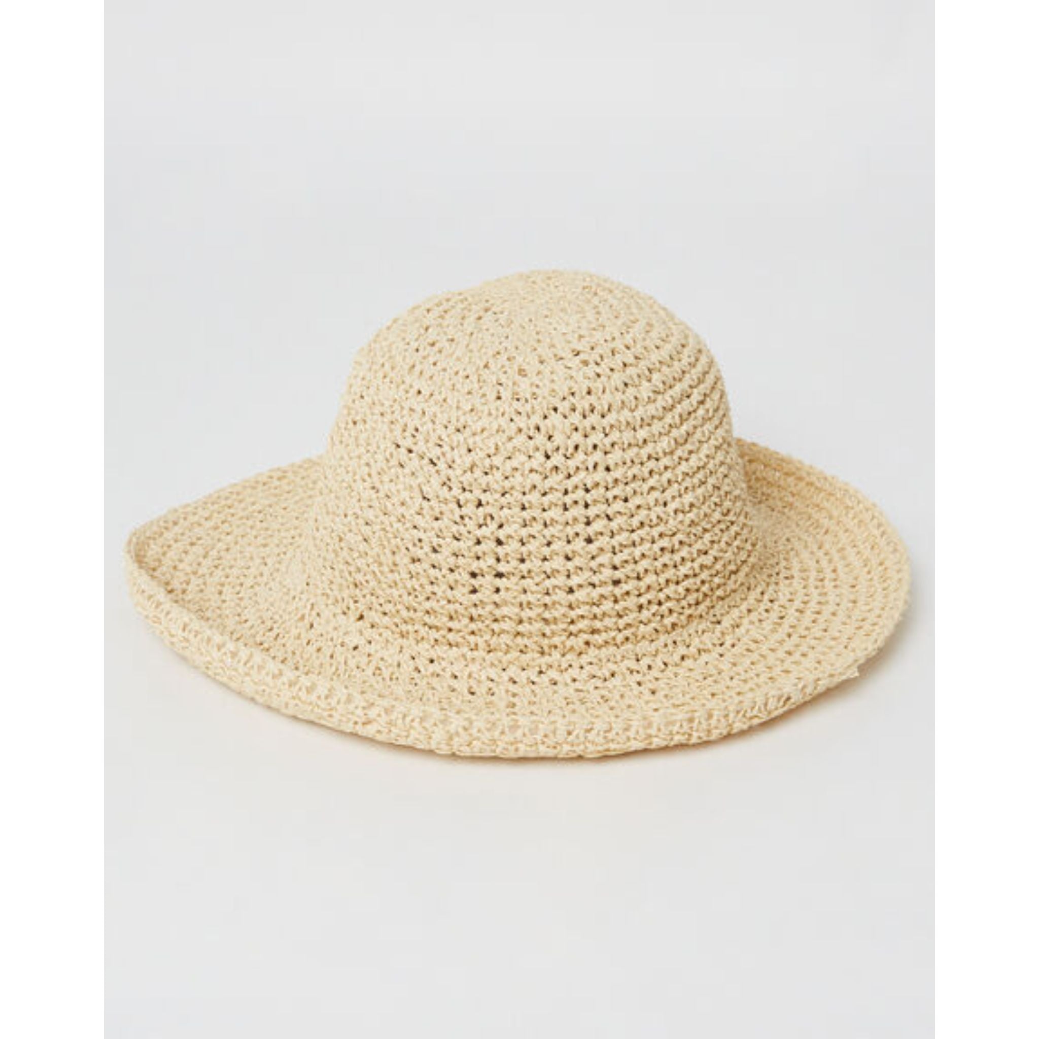 Rusty Ariel Straw Bucket Hat Light Natural