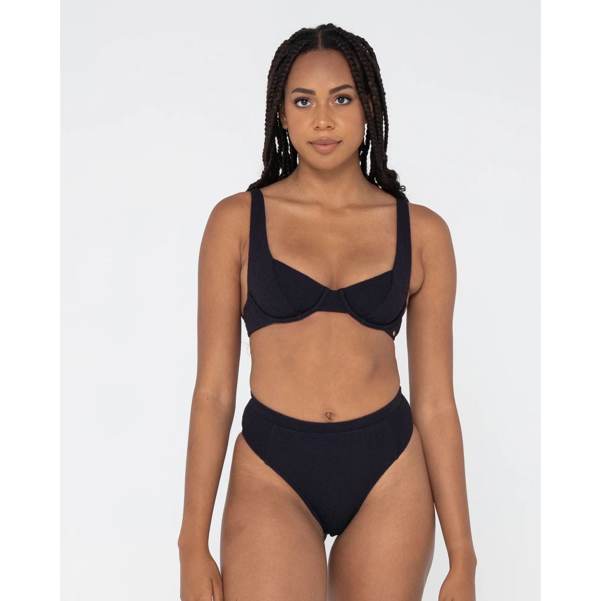 Rusty Sandalwood High Cut Midi Bikini Pant