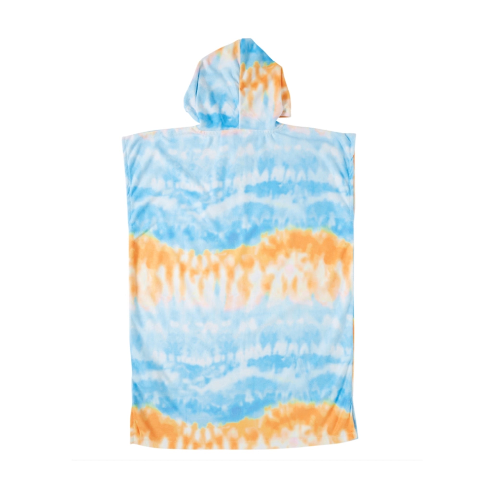 Rip Curl Boys Hooded Print Towel - Blue / Orange / White