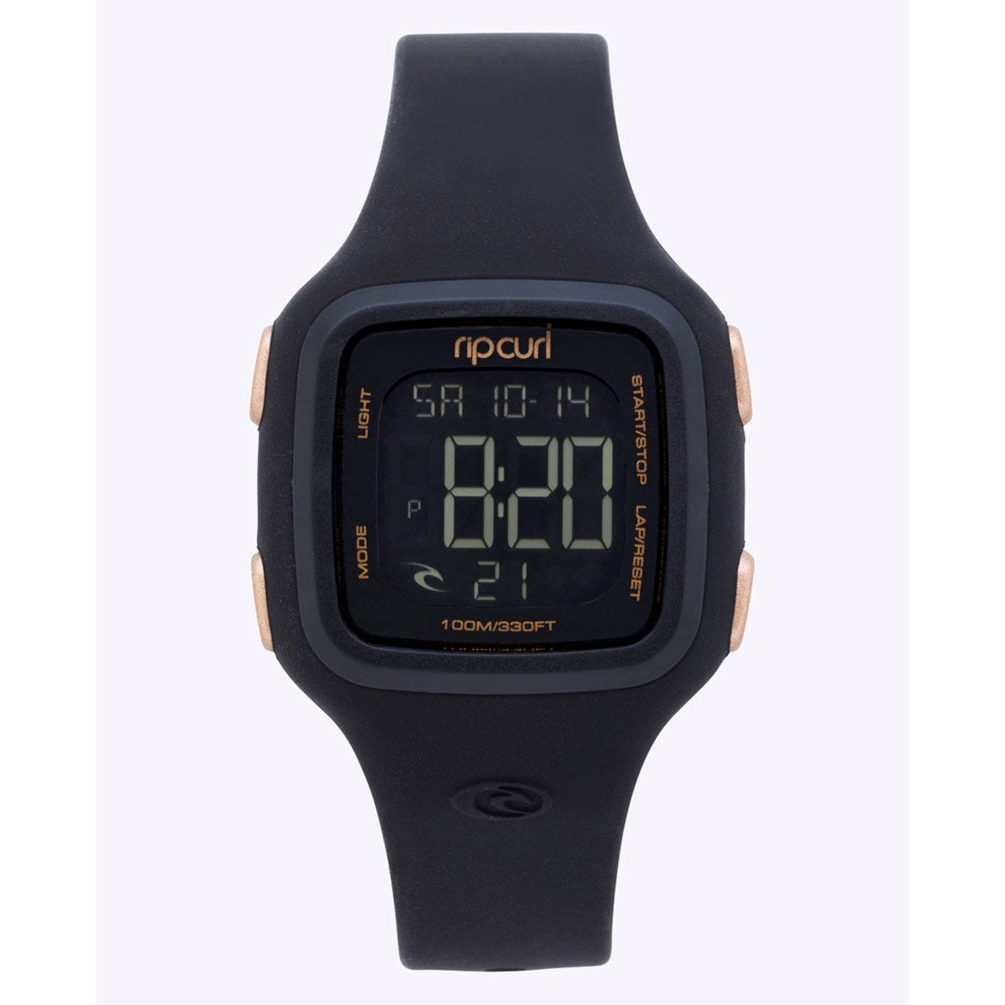 Rip Curl Candy 2 Digital Silicone Watch - Black / Rose Gold