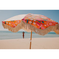 Salty Shadows Bloom Beach Umbrella