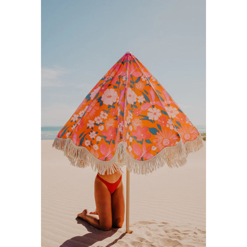 Salty Shadows Bloom Beach Umbrella