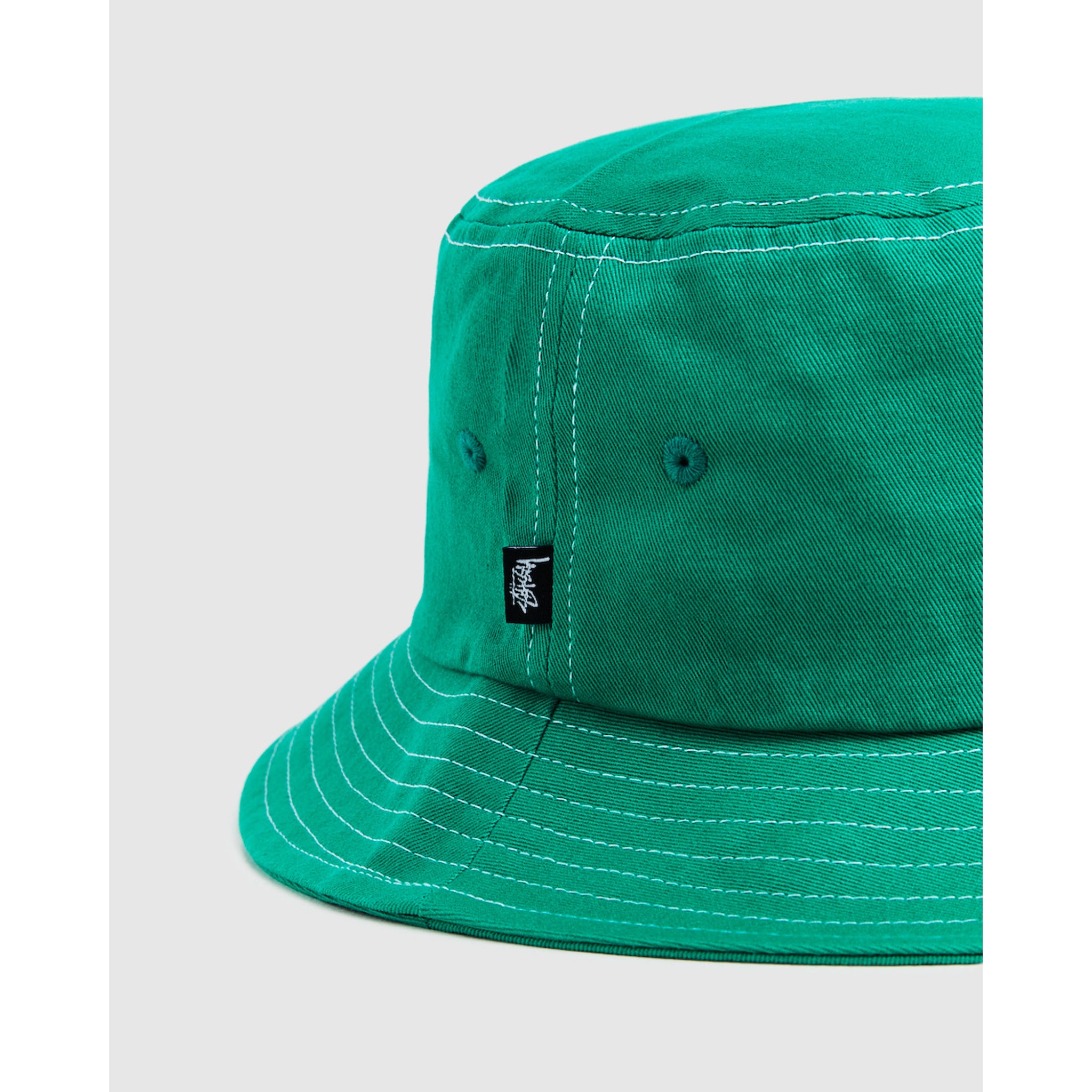 Stussy Contrast Topstitch Bucket Hat