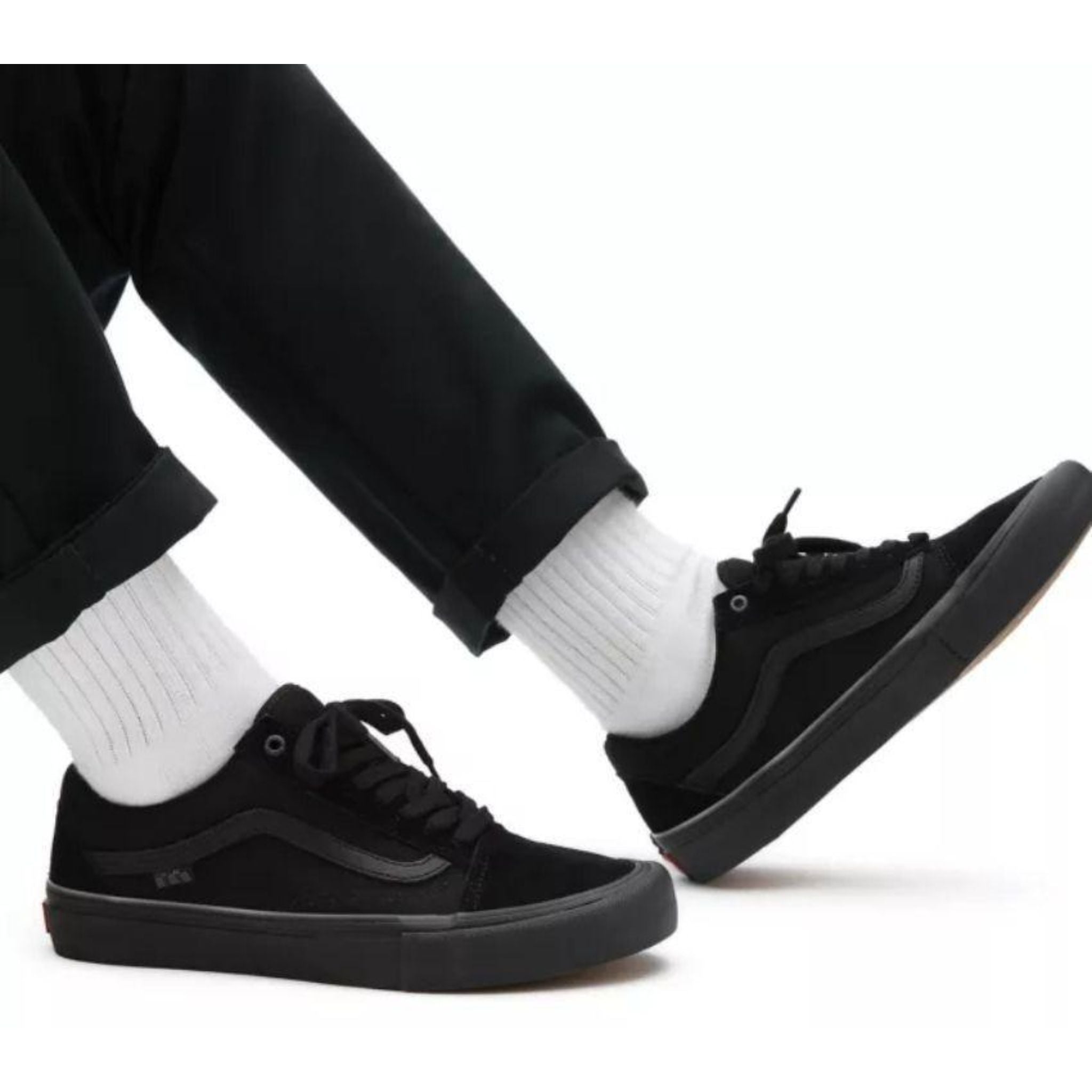 Completely black vans top