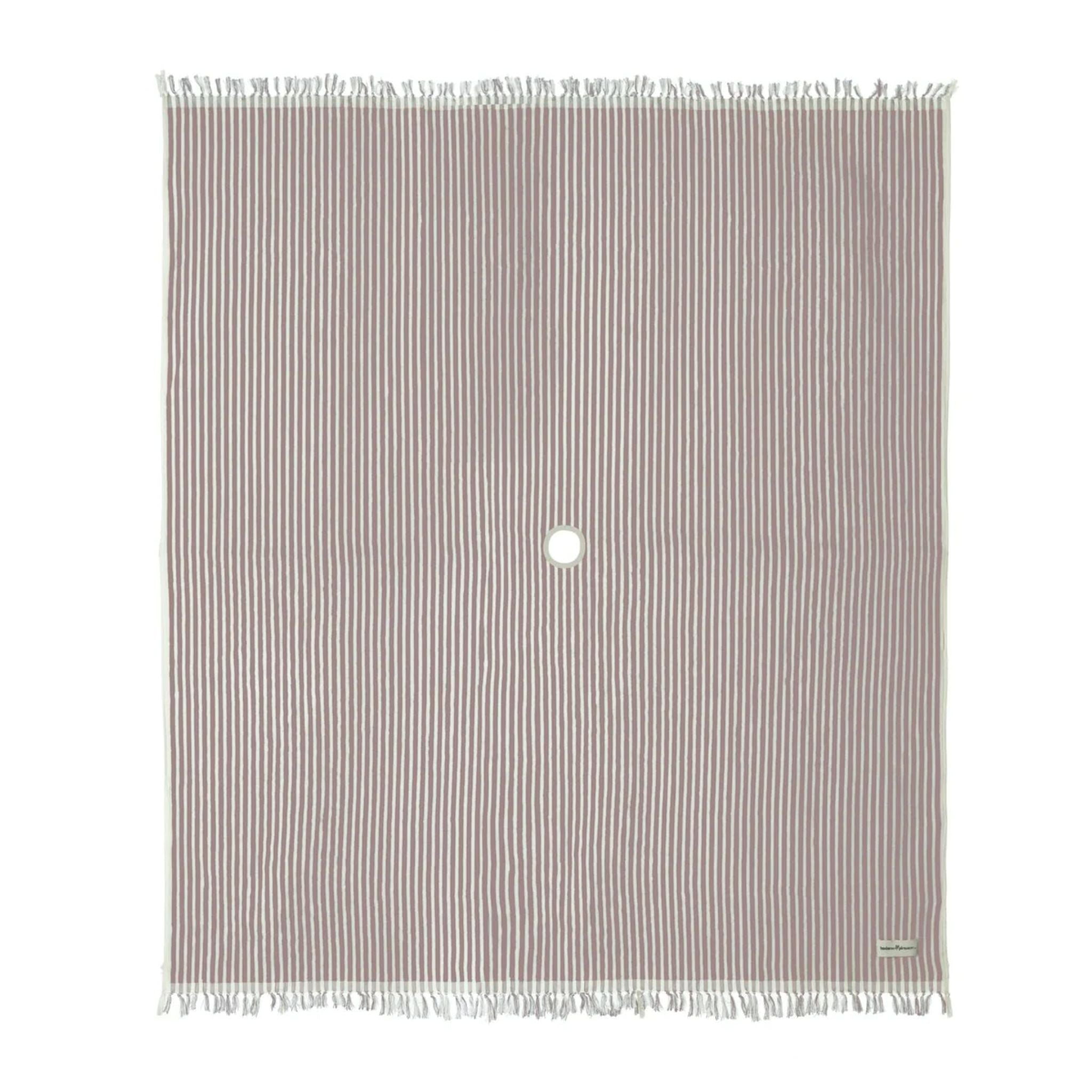 Business And Pleasure Beach Blanket - Laurens Pink Stripe