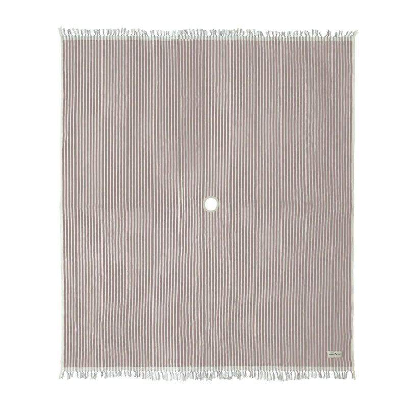 Business And Pleasure Beach Blanket - Laurens Pink Stripe