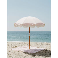 Business And Pleasure Beach Blanket - Laurens Pink Stripe