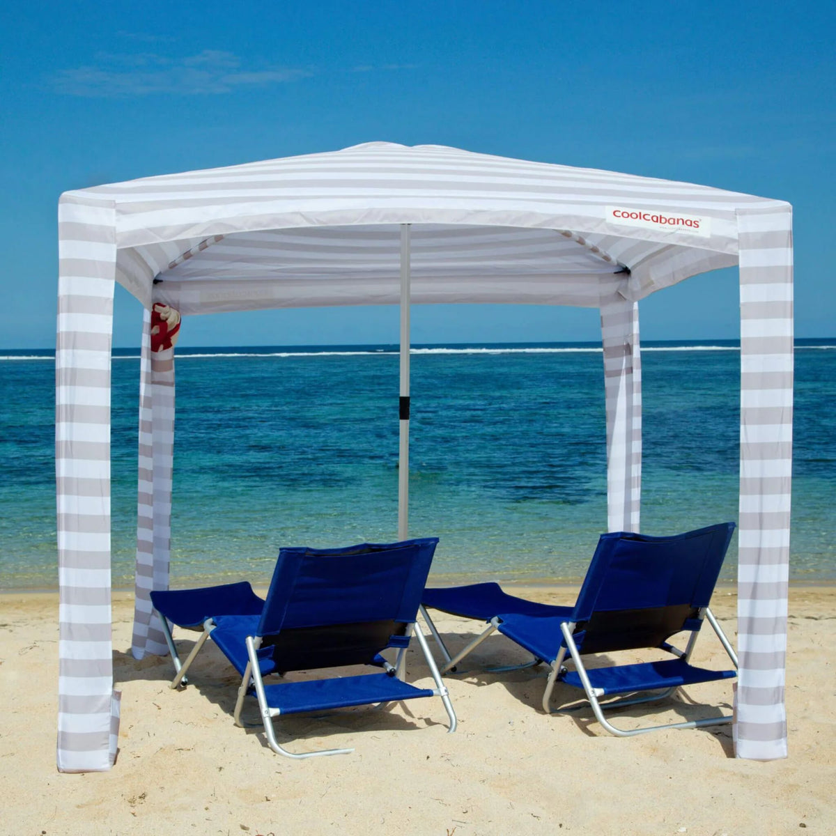 Cool Cabana 5 - Beige Stripe