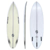 Smth Shapes Humanoid Pu Surfboard - Futures - Light Yellow Spray