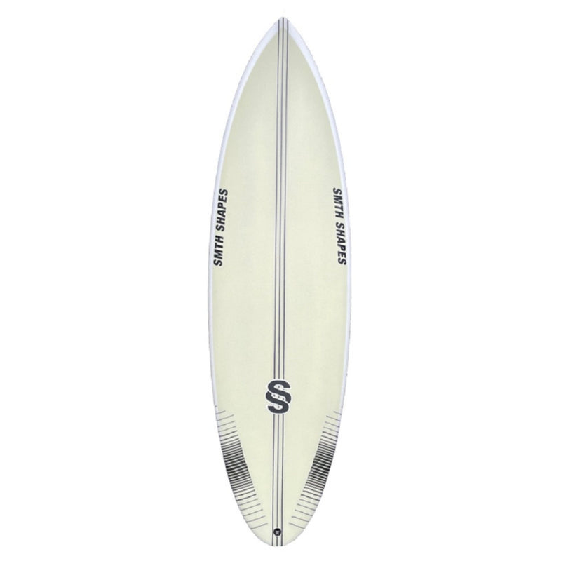 Smth Shapes Humanoid Pu Surfboard - Futures - Light Yellow Spray