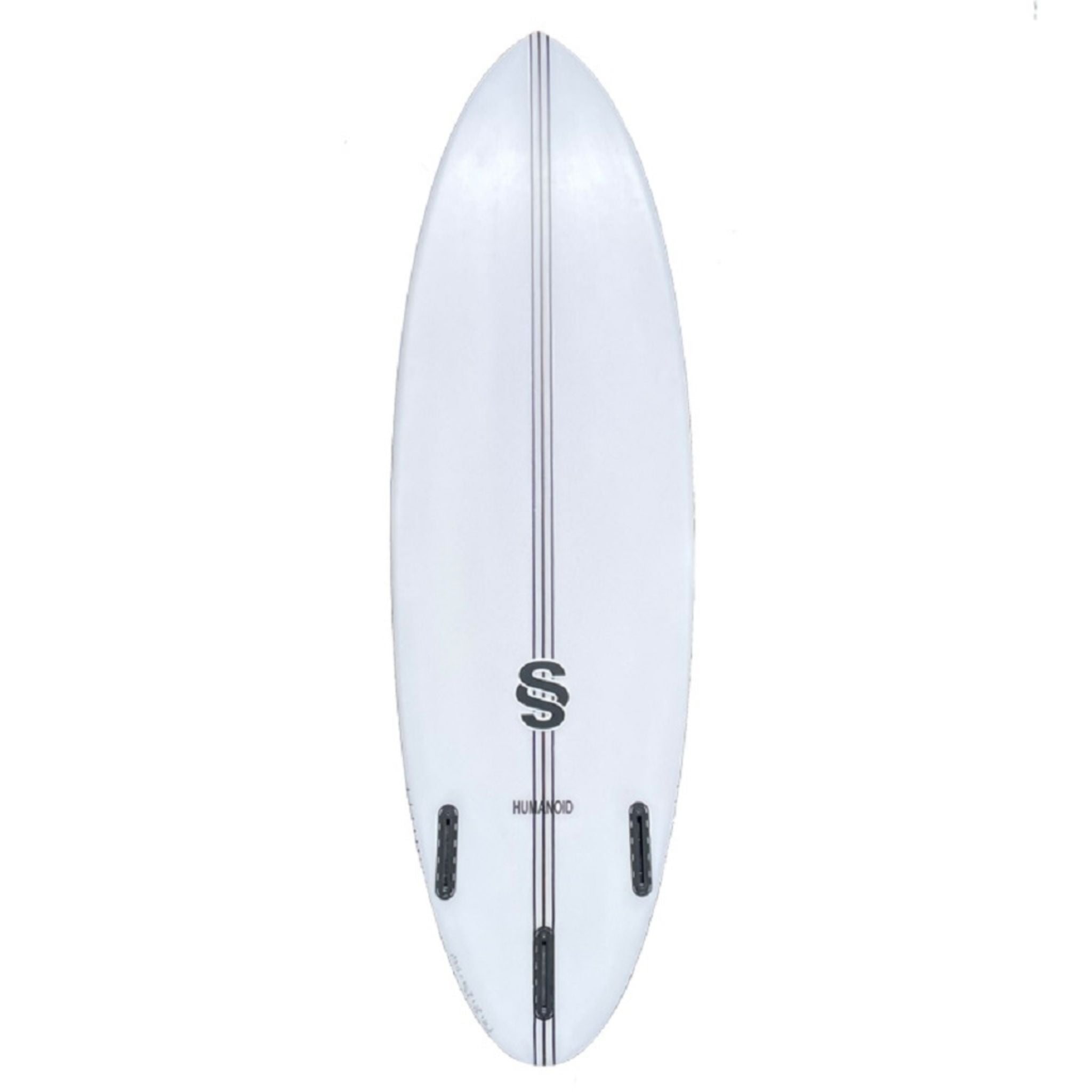 Smth Shapes Humanoid Pu Surfboard - Futures - Light Yellow Spray